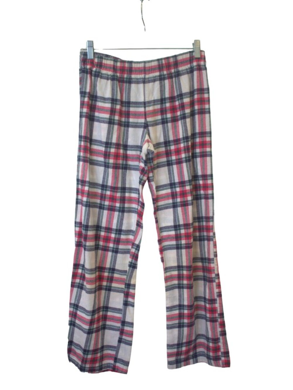 Tommy Hilfiger Women's Small Pajama Set Red Flannel Plaid Pants & LS Top #I-7 - Picture 5 of 6